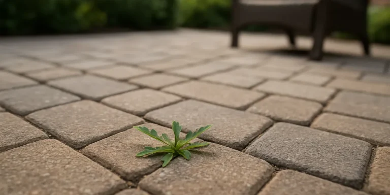 preventing weeds from growing on patio pavers