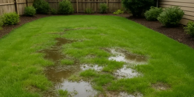 how to fix a lawn that wont drain or dry